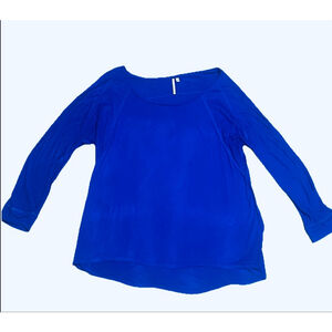 Women's Calvin Klein Jeans Blue Long Sleeve Tee XL